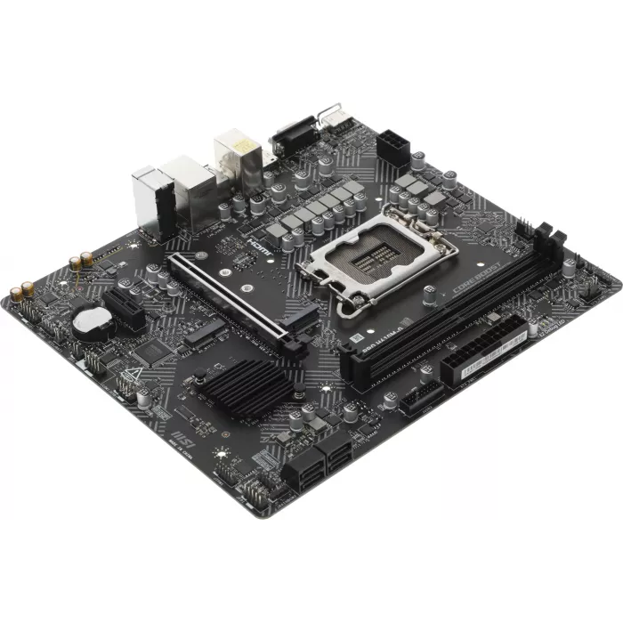 Материнская плата MSI PRO H610M-G Soc-1700 Intel H610 2xDDR5 mATX AC`97 8ch(7.1) GbLAN+VGA+HDMI+DP