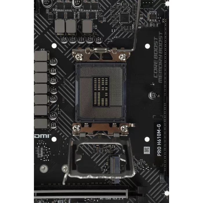 Материнская плата MSI PRO H610M-G Soc-1700 Intel H610 2xDDR5 mATX AC`97 8ch(7.1) GbLAN+VGA+HDMI+DP