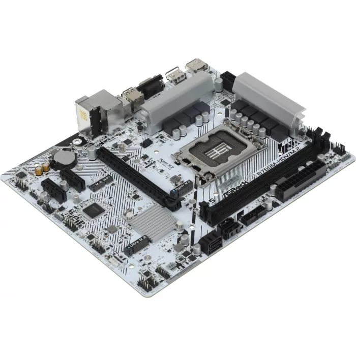 Материнская плата Asrock B760M-HDV/M.2 Soc-1700 Intel B760 2xDDR5 mATX AC`97 8ch(7.1) 2.5Gg RAID+VGA+HDMI+DP