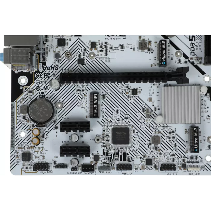 Материнская плата Asrock B760M-HDV/M.2 Soc-1700 Intel B760 2xDDR5 mATX AC`97 8ch(7.1) 2.5Gg RAID+VGA+HDMI+DP
