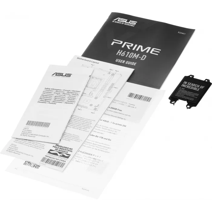 Материнская плата Asus PRIME H610M-D Soc-1700 Intel H610 2xDDR5 mATX AC`97 8ch(7.1) GbLAN+VGA+HDMI