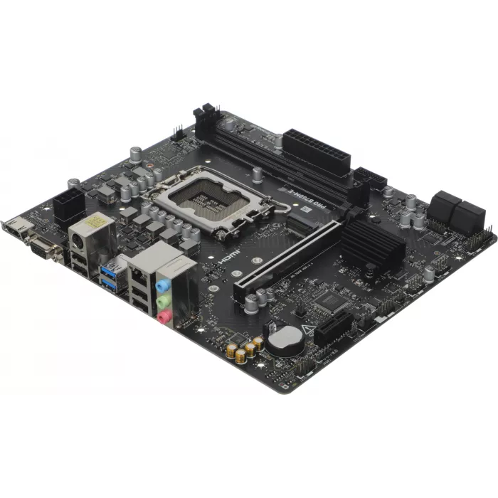 Материнская плата MSI PRO B760M-E Soc-1700 Intel B760 2xDDR5 mATX AC`97 8ch(7.1) GbLAN+VGA+HDMI