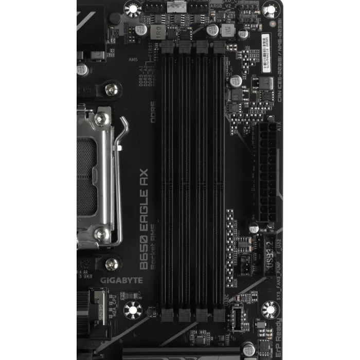 Материнская плата Gigabyte B650 EAGLE AX Socket AM5 AMD B650 4xDDR5 ATX AC`97 8ch(7.1) GbLAN RAID+HDMI+DP