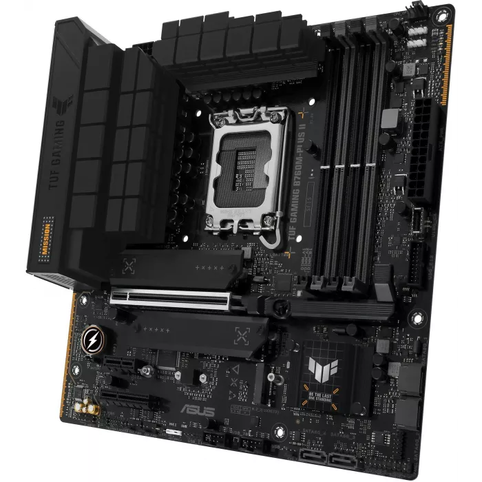 Материнская плата Asus TUF GAMING B760M-PLUS II Soc-1700 Intel B760 4xDDR5 mATX AC`97 8ch(7.1) 2.5Gg RAID+HDMI+DP