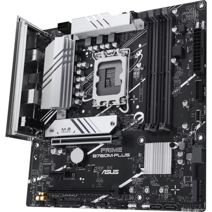 Материнская плата Asus PRIME B760M-PLUS Soc-1700 Intel B760 4xDDR5 mATX AC`97 8ch(7.1) 2.5Gg RAID+HDMI+DP