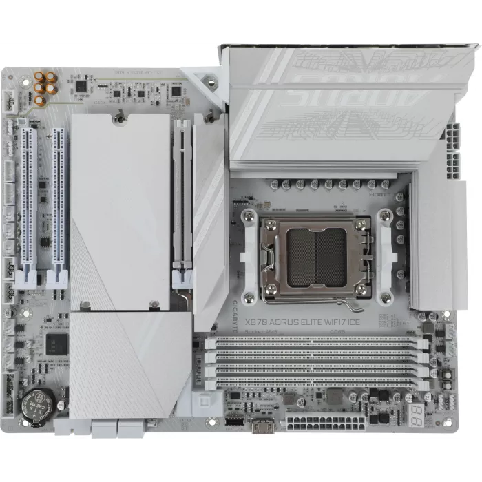 Материнская плата Gigabyte X870 AORUS ELITE WIFI7 ICE Socket AM5 AMD X870 4xDDR5 ATX AC`97 8ch(7.1) 2.5Gg RAID+HDMI