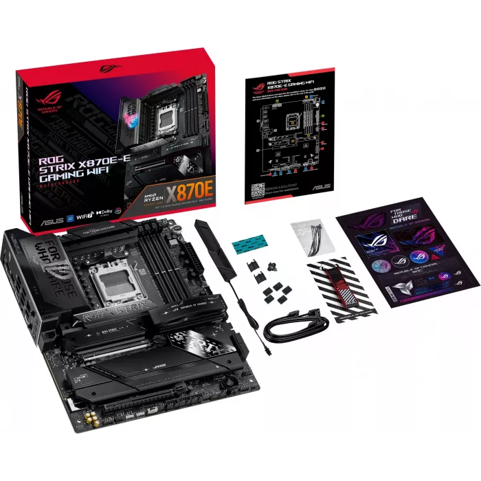 Материнская плата Asus ROG STRIX X870E-E GAMING WIFI Socket AM5 AMD X870E 4xDDR5 ATX AC`97 8ch(7.1) 5Gigabit RAID+HDMI