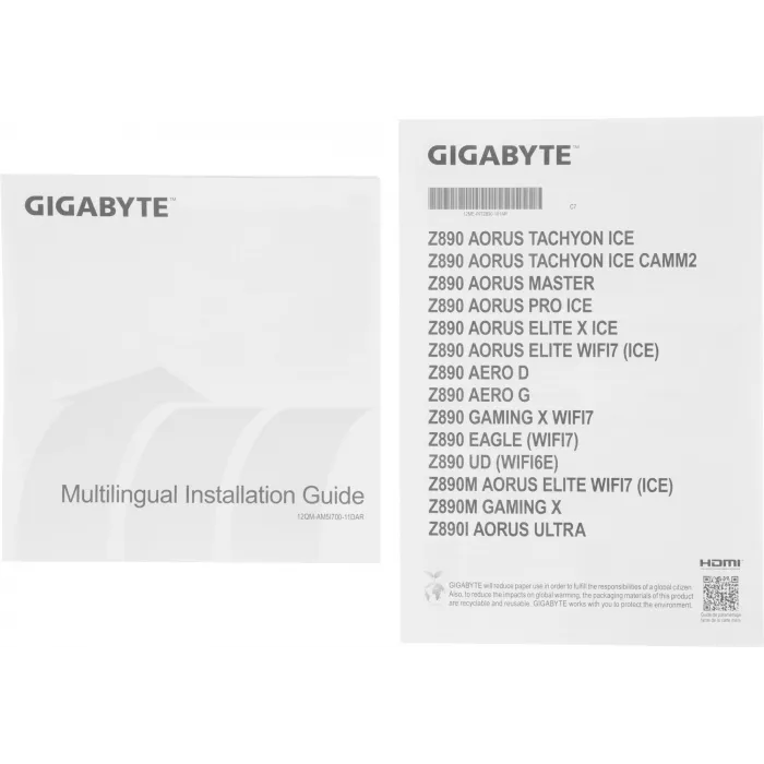 Материнская плата Gigabyte Z890 GAMING X WIFI7 Soc-1851 Intel Z890 4xDDR5 ATX AC`97 8ch(7.1) 2.5Gg RAID+DP