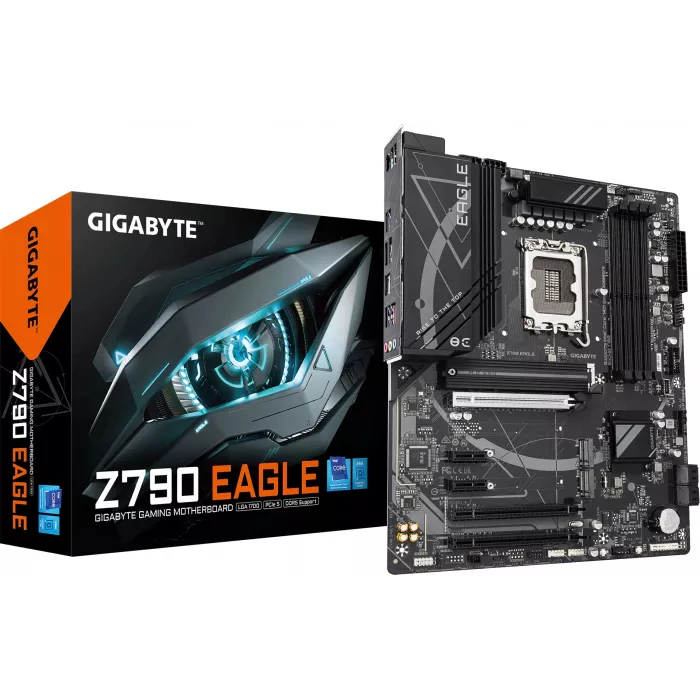 Материнская плата Gigabyte Z790 EAGLE Soc-1700 Intel Z790 4xDDR5 ATX AC`97 8ch(7.1) 2.5Gg RAID+HDMI+DP
