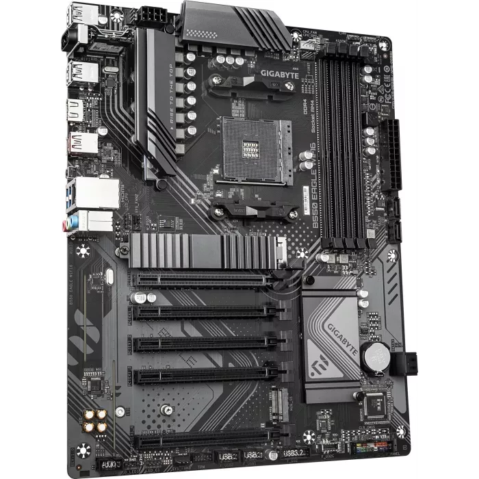 Материнская плата Gigabyte B550 EAGLE WIFI6 Soc-AM4 AMD B550 4xDDR4 ATX AC`97 8ch(7.1) GbLAN RAID+HDMI