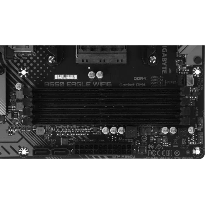 Материнская плата Gigabyte B550 EAGLE WIFI6 Soc-AM4 AMD B550 4xDDR4 ATX AC`97 8ch(7.1) GbLAN RAID+HDMI