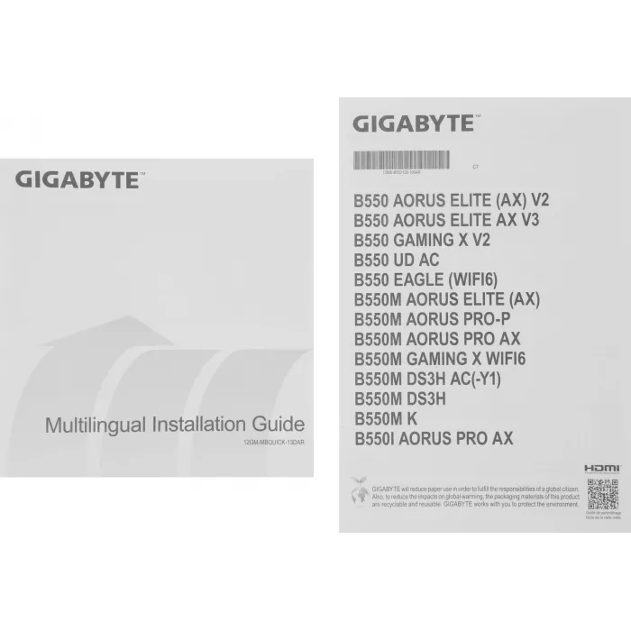 Материнская плата Gigabyte B550 EAGLE WIFI6 Soc-AM4 AMD B550 4xDDR4 ATX AC`97 8ch(7.1) GbLAN RAID+HDMI