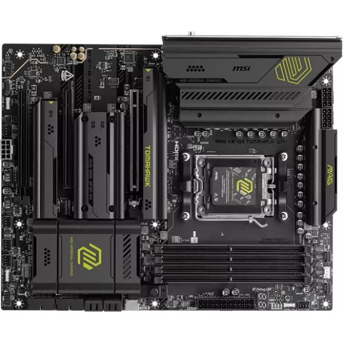 Материнская плата MSI MAG X870E TOMAHAWK WIFI Socket AM5 AMD X870E 4xDDR5 ATX AC`97 8ch(7.1) 5Gigabit RAID+HDMI