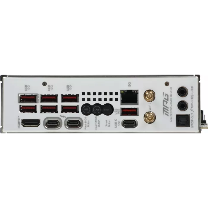 Материнская плата MSI MPG Z890I EDGE TI WIFI Soc-1851 Intel Z890 2xDDR5 mini-ITX AC`97 8ch(7.1) 5Gigabit RAID+HDMI