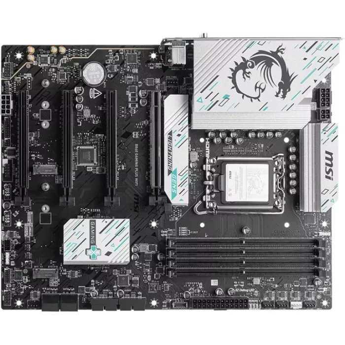 Материнская плата MSI B860 GAMING PLUS WIFI Soc-1851 Intel B860 4xDDR5 ATX AC`97 8ch(7.1) 5Gigabit RAID+HDMI+DP