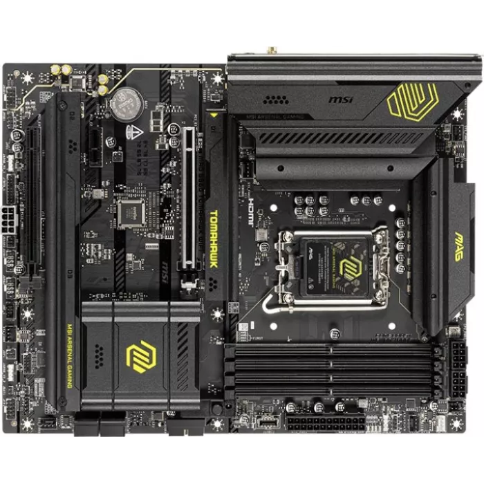 Материнская плата MSI MAG B860 TOMAHAWK WIFI Soc-1851 Intel B860 4xDDR5 ATX AC`97 8ch(7.1) 5Gigabit RAID+HDMI+DP