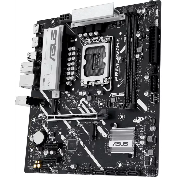 Материнская плата Asus PRIME B860M-K Soc-1851 Intel B860 2xDDR5 mATX AC`97 8ch(7.1) 2.5Gg RAID+HDMI+DP