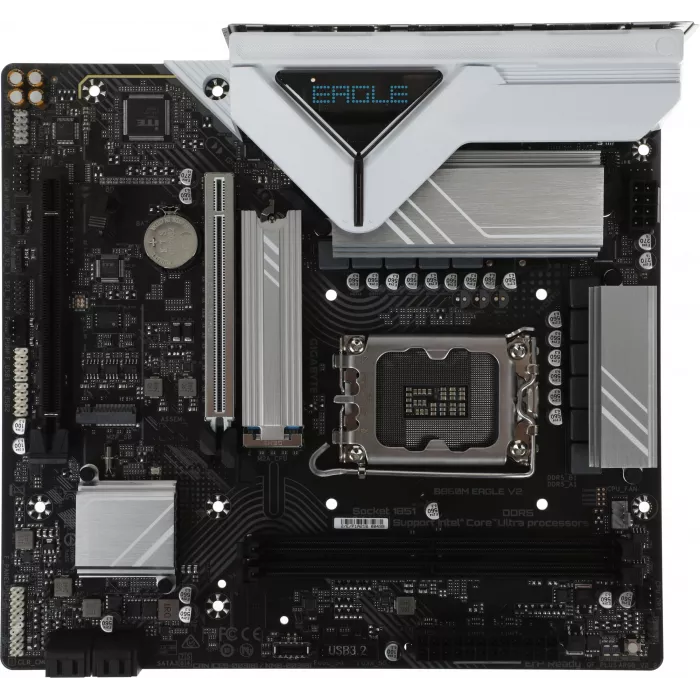 Материнская плата Gigabyte B860M EAGLE V2 Soc-1851 Intel B860 2xDDR5 mATX AC`97 8ch(7.1) 2.5Gg RAID+HDMI+DP