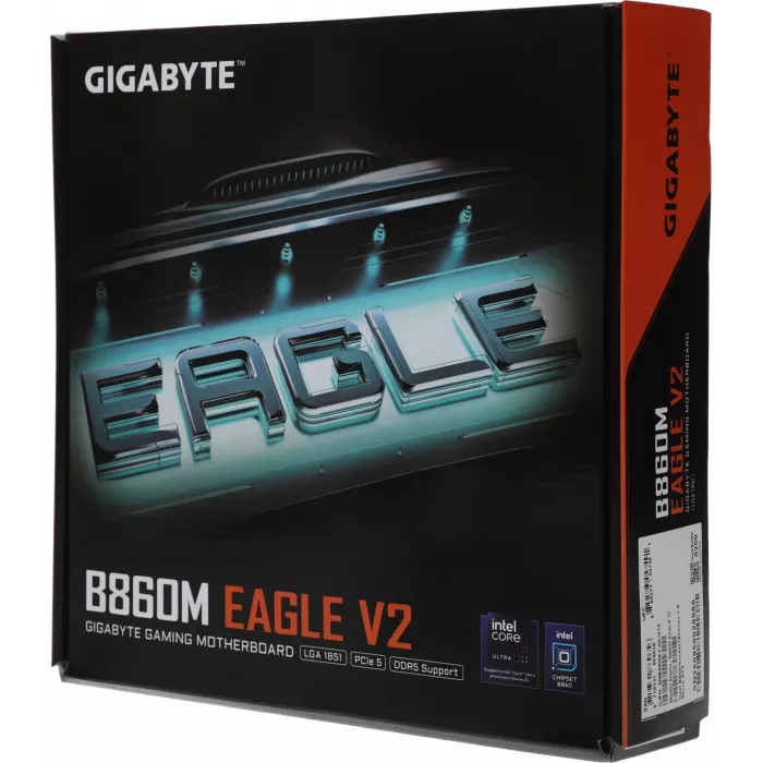 Материнская плата Gigabyte B860M EAGLE V2 Soc-1851 Intel B860 2xDDR5 mATX AC`97 8ch(7.1) 2.5Gg RAID+HDMI+DP