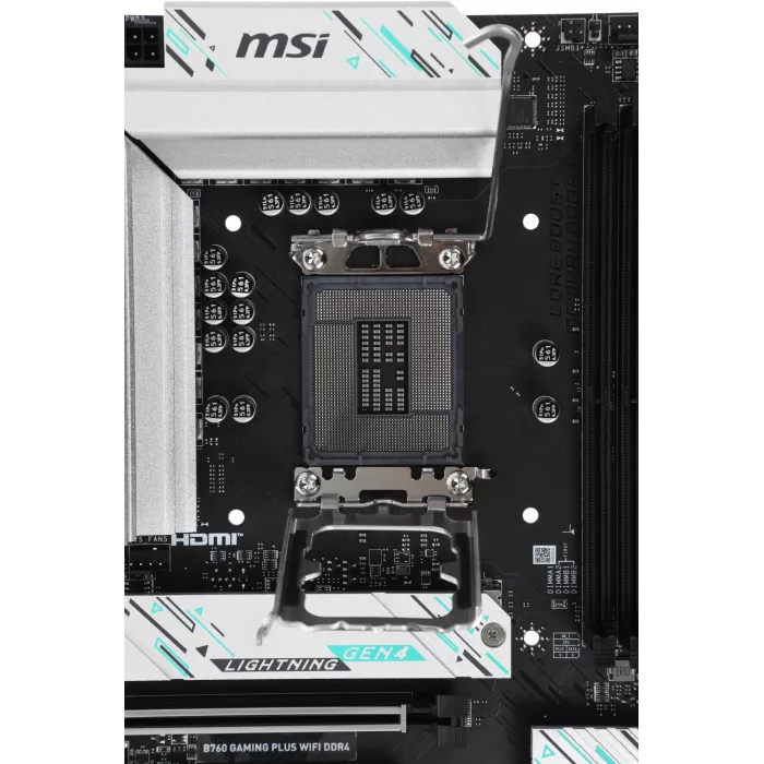 Материнская плата MSI B760 GAMING PLUS WIFI DDR4 Soc-1700 Intel B760 4xDDR4 ATX AC`97 8ch(7.1) 2.5Gg+HDMI+DP