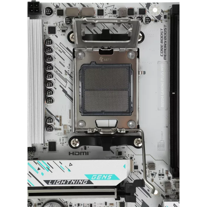 Материнская плата MSI B850M GAMING PLUS WIFI Socket AM5 AMD B850 4xDDR5 mATX AC`97 8ch(7.1) 5Gigabit RAID+HDMI+DP