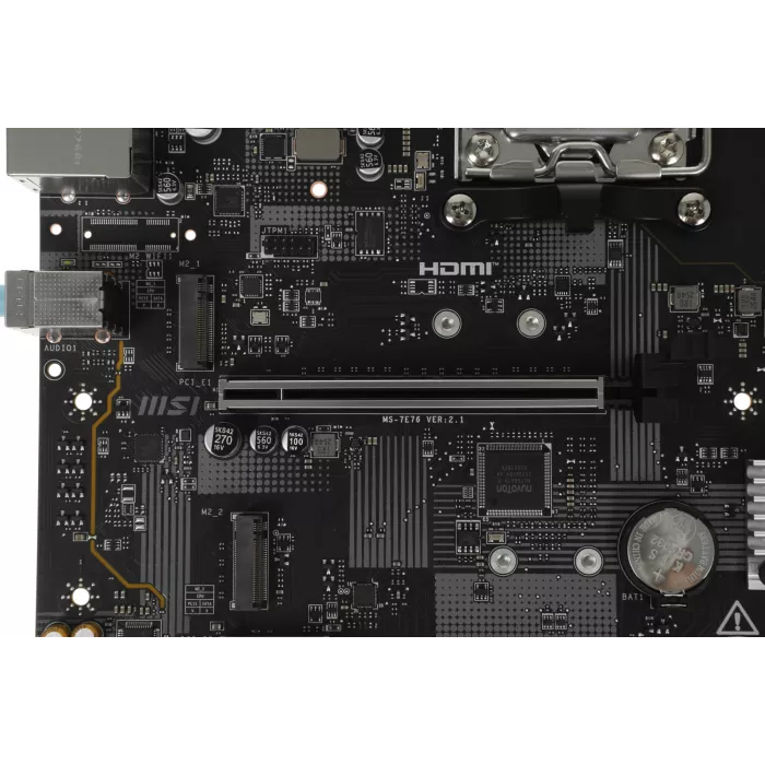 Материнская плата MSI PRO B840M-B Socket AM5 AMD B840 2xDDR5 mATX AC`97 8ch(7.1) 2.5Gg RAID+VGA+HDMI