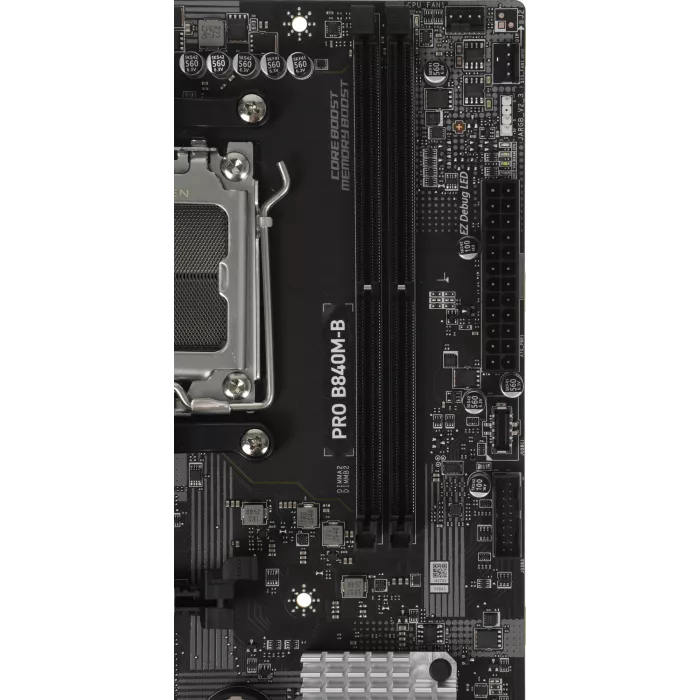 Материнская плата MSI PRO B840M-B Socket AM5 AMD B840 2xDDR5 mATX AC`97 8ch(7.1) 2.5Gg RAID+VGA+HDMI