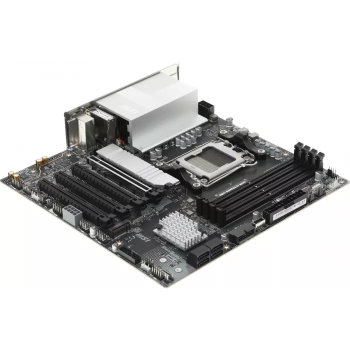 Материнская плата MSI PRO B850M-P WIFI Socket AM5 AMD B850 4xDDR5 mATX AC`97 8ch(7.1) 5Gigabit RAID+HDMI+DP