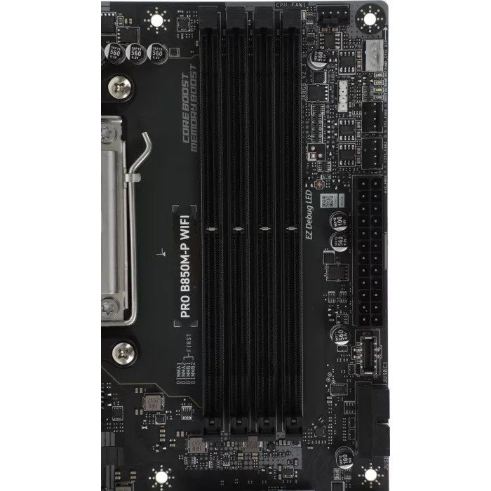 Материнская плата MSI PRO B850M-P WIFI Socket AM5 AMD B850 4xDDR5 mATX AC`97 8ch(7.1) 5Gigabit RAID+HDMI+DP