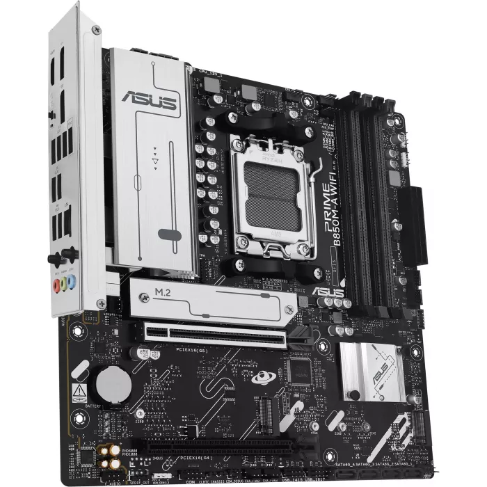 Материнская плата Asus PRIME B850M-A WIFI Socket AM5 AMD B850 4xDDR5 mATX AC`97 8ch(7.1) 2.5Gg RAID+VGA+HDMI+DP