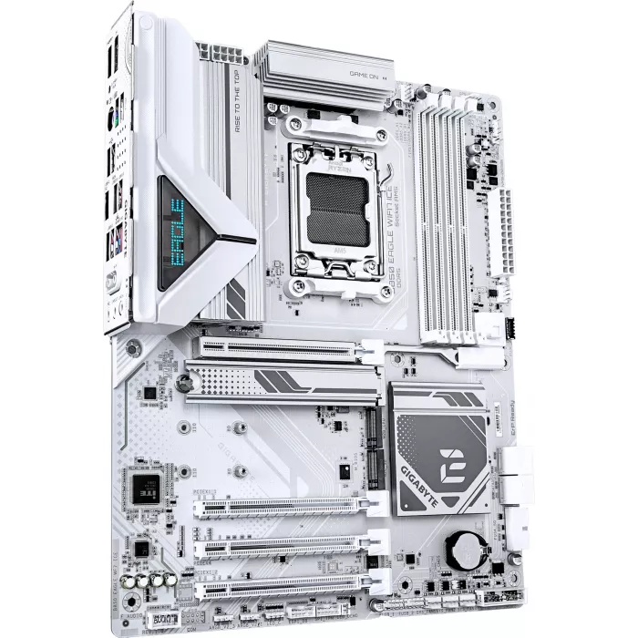 Материнская плата Gigabyte B850 EAGLE WIFI7 ICE Socket AM5 AMD B850 4xDDR5 ATX AC`97 8ch(7.1) 2.5Gg RAID+HDMI+DP