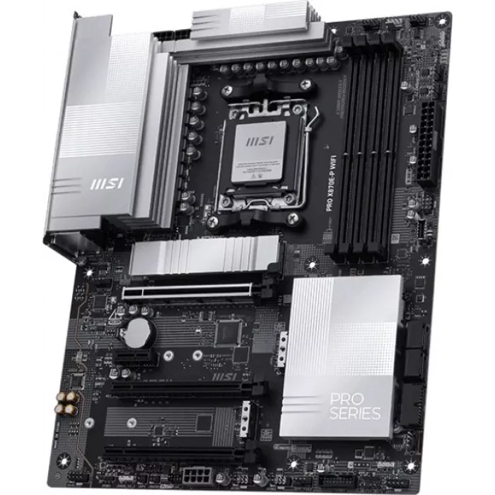 Материнская плата MSI PRO X870E-P WIFI Socket AM5 AMD X870E 4xDDR5 ATX AC`97 8ch(7.1) 5Gigabit RAID+HDMI