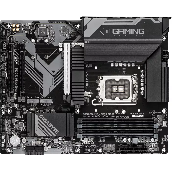 Материнская плата Gigabyte B760 GAMING X DDR4 GEN5 Soc-1700 Intel B760 4xDDR4 ATX AC`97 8ch(7.1) 2.5Gg RAID+HDMI+DP