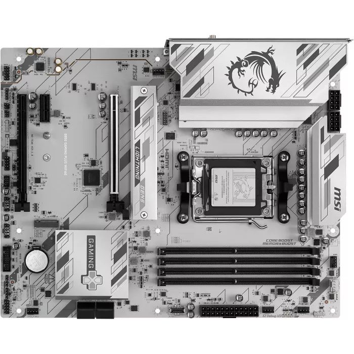 Материнская плата MSI B850 GAMING PLUS WIFI6E Socket AM5 AMD B850 4xDDR5 ATX AC`97 8ch(7.1) 2.5Gg RAID+HDMI+DP