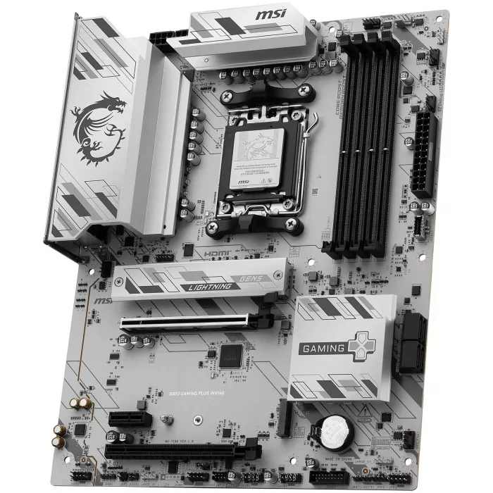 Материнская плата MSI B850 GAMING PLUS WIFI6E Socket AM5 AMD B850 4xDDR5 ATX AC`97 8ch(7.1) 2.5Gg RAID+HDMI+DP