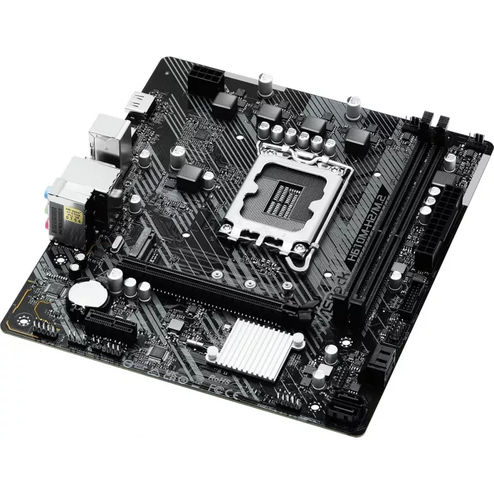Материнская плата Asrock H610M-H2/M.2 Soc-1700 Intel H610 2xDDR4 mATX AC`97 8ch(7.1) GbLAN+HDMI