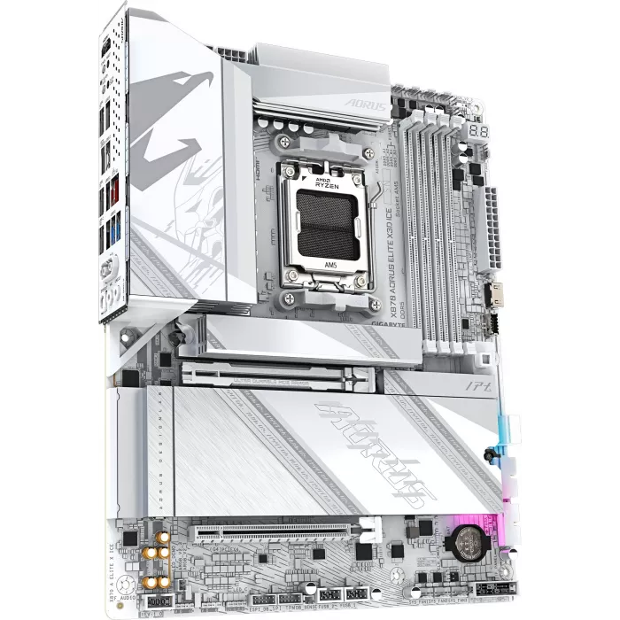 Материнская плата Gigabyte X870 AORUS ELITE X3D ICE Socket AM5 AMD X870 4xDDR5 ATX AC`97 8ch(7.1) 5Gigabit RAID+HDMI