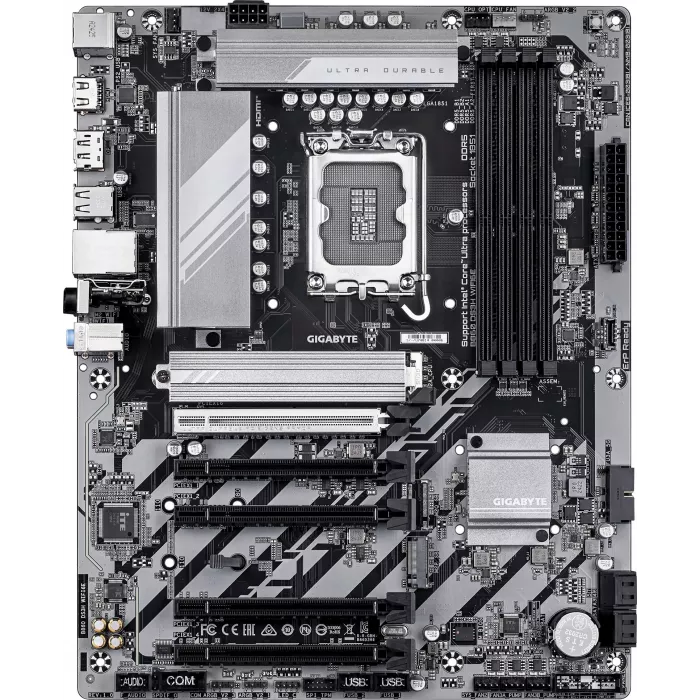 Материнская плата Gigabyte B860 DS3H WIFI6E Soc-1851 Intel B860 4xDDR5 ATX AC`97 8ch(7.1) 2.5Gg RAID+HDMI+DP