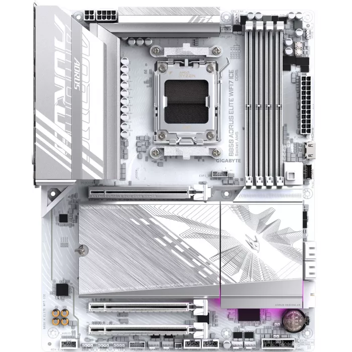 Материнская плата Gigabyte B850 AORUS ELITE WIFI7 ICE Socket AM5 AMD B850 4xDDR5 ATX AC`97 8ch(7.1) 2.5Gg RAID+DP