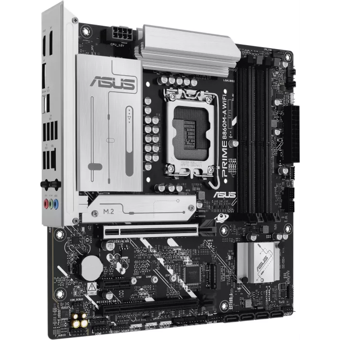 Материнская плата Asus PRIME B860M-A WIFI Soc-1851 Intel B860 4xDDR5 mATX AC`97 8ch(7.1) 2.5Gg RAID+HDMI+DP