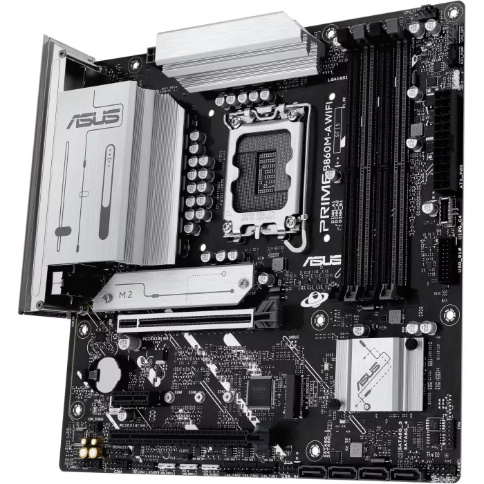 Материнская плата Asus PRIME B860M-A WIFI Soc-1851 Intel B860 4xDDR5 mATX AC`97 8ch(7.1) 2.5Gg RAID+HDMI+DP
