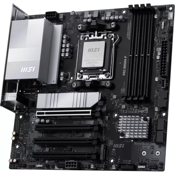 Материнская плата MSI PRO B850M-P Socket AM5 AMD B850 4xDDR5 mATX AC`97 8ch(7.1) 5Gigabit RAID+HDMI+DP