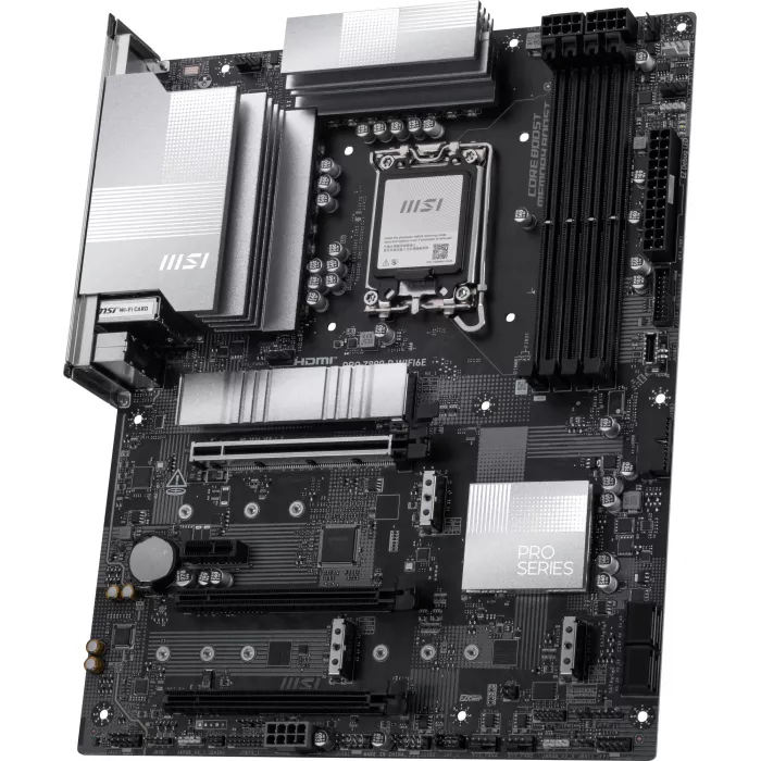 Материнская плата MSI PRO Z890-P WIFI6E Soc-1851 Intel Z890 4xDDR5 ATX AC`97 8ch(7.1) 5Gigabit RAID+HDMI+DP