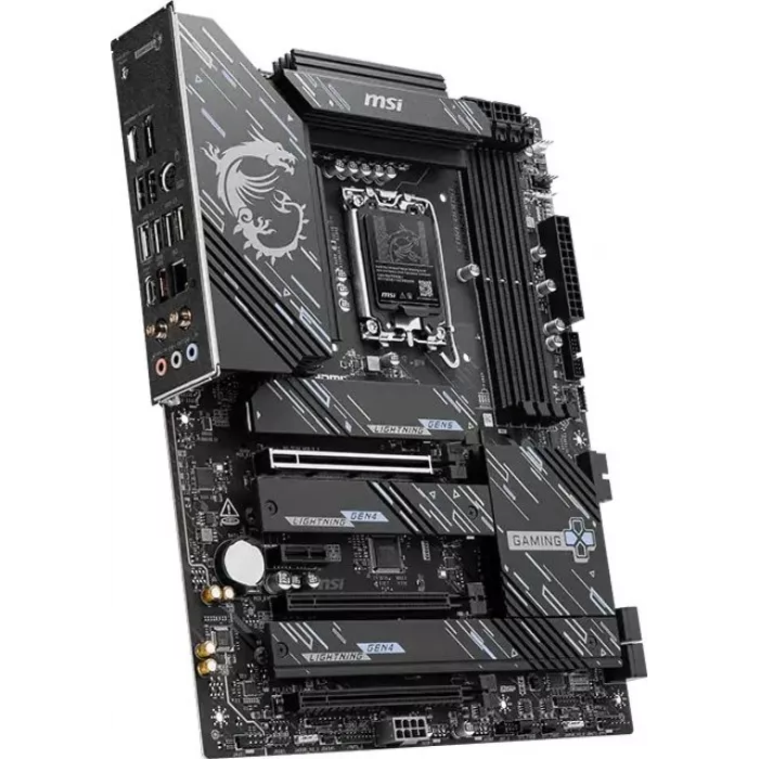 Материнская плата MSI Z890 GAMING PLUS WIFI6E Soc-1851 Intel Z890 4xDDR5 ATX AC`97 8ch(7.1) 5Gigabit RAID+HDMI+DP
