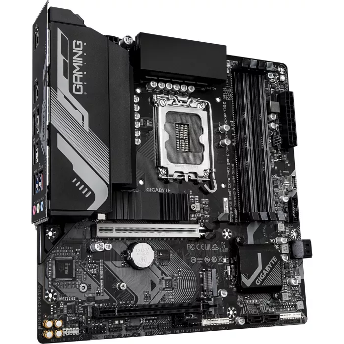Материнская плата Gigabyte B760M GAMING X DDR4 GEN5 Soc-1700 Intel B760 4xDDR4 mATX AC`97 8ch(7.1) 2.5Gg RAID+HDMI+DP