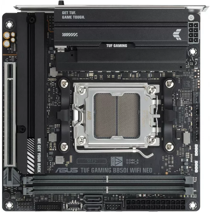 Материнская плата Asus TUF GAMING B850I WIFI NEO Socket AM5 AMD B850 2xDDR5 mini-ITX AC`97 8ch(7.1) 2.5Gg RAID+HDMI+DP
