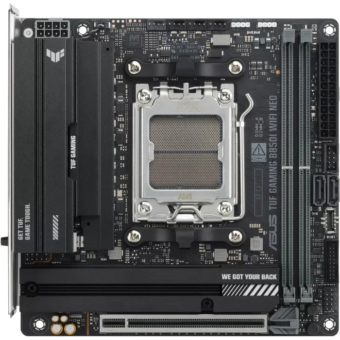 Материнская плата Asus TUF GAMING B850I WIFI NEO Socket AM5 AMD B850 2xDDR5 mini-ITX AC`97 8ch(7.1) 2.5Gg RAID+HDMI+DP
