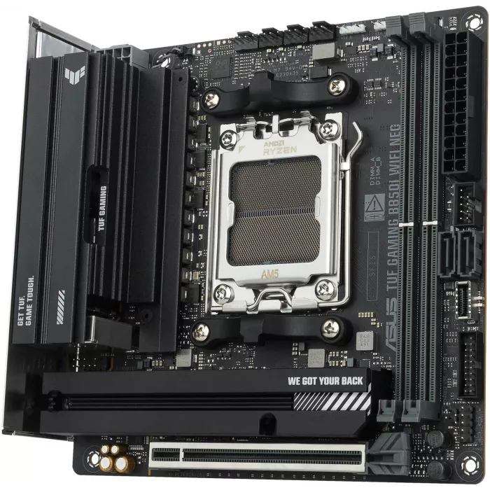 Материнская плата Asus TUF GAMING B850I WIFI NEO Socket AM5 AMD B850 2xDDR5 mini-ITX AC`97 8ch(7.1) 2.5Gg RAID+HDMI+DP