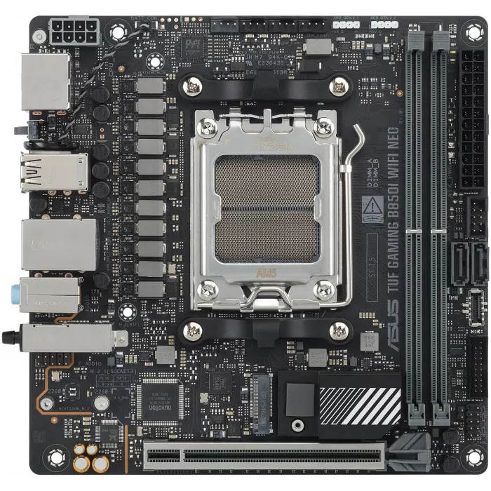 Материнская плата Asus TUF GAMING B850I WIFI NEO Socket AM5 AMD B850 2xDDR5 mini-ITX AC`97 8ch(7.1) 2.5Gg RAID+HDMI+DP