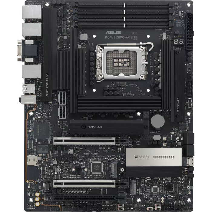 Материнская плата Asus PRO WS Z890-ACE SE Soc-1851 Intel Z890 4xDDR5 ATX AC`97 8ch(7.1) 1x10G/1х2,5G/1xGigabit RAID+HDMI